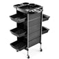 Yueieoun Hair Salon Cart with Worktop, Salon Trolley with Wheels, 5-Drawer Trays Rolling Salon Station, Hair Salon Beauty Storage Cart, Salon Rolling Cart for Hair Stylist Hairdresser Beauty Tattoo